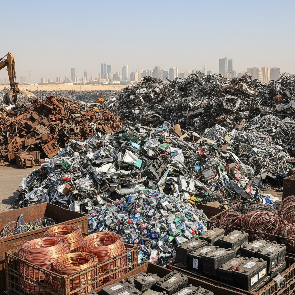 Muha scrap yard operations in Sharjah