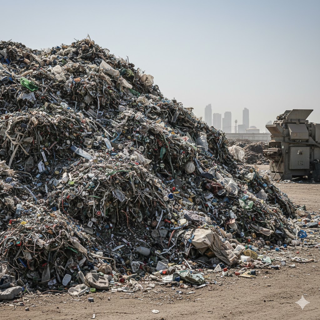 Industrial scrap close-up