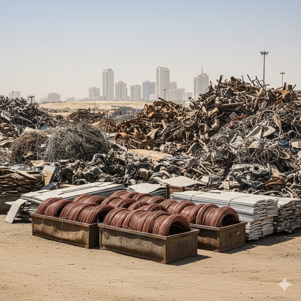 Brushed steel surface