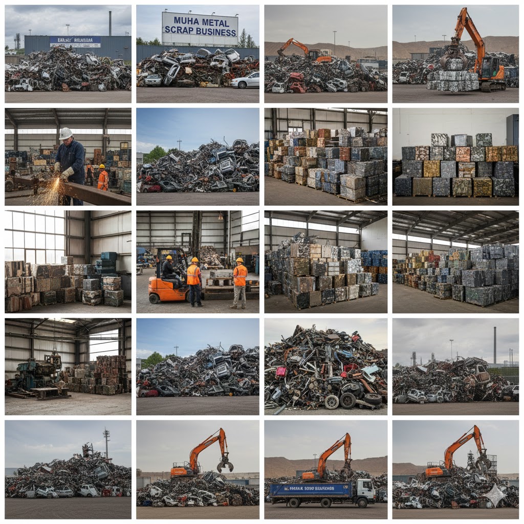 Sharjah scrap yard wide shot